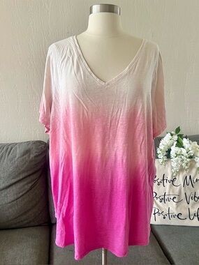 EVRI Pink Ombré Everyday Tee